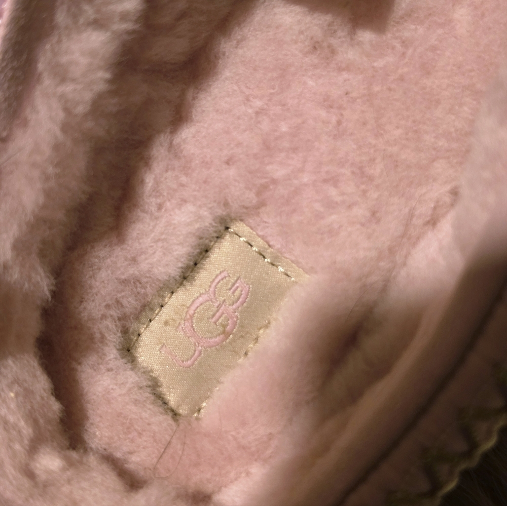 UGG Tazz II Pink Diamond Suede Shearling-Lined - Picture 2 of 6